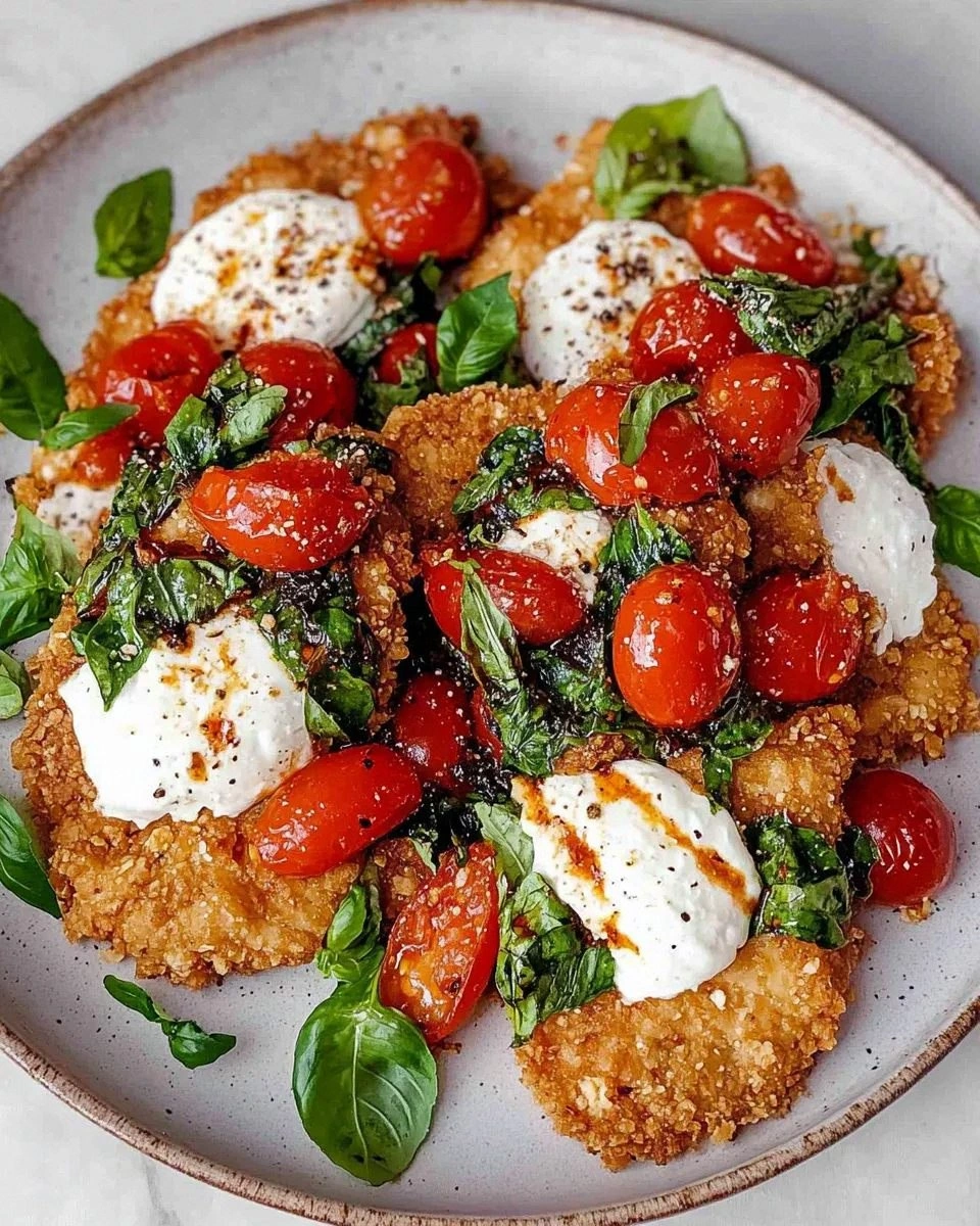 Crispy Chicken Caprese is a must-try recipe today!