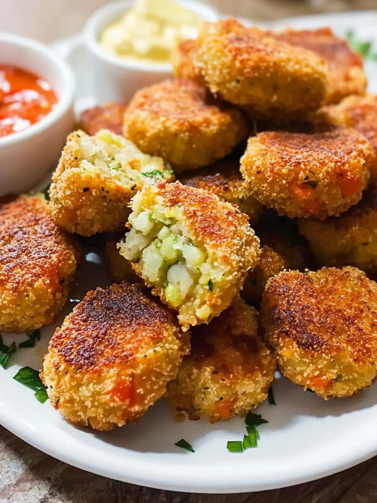 Crispy Chickpea Vegetable Nugg