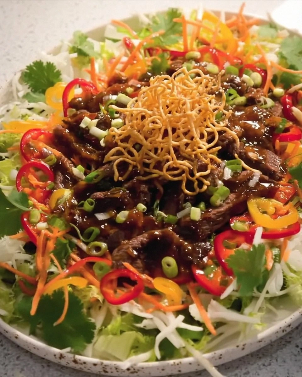 Crispy Chilli Beef Salad