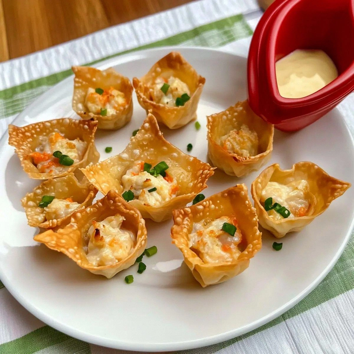 Crispy Crab Rangoon Wonton Cups for Effortless Entertaining
