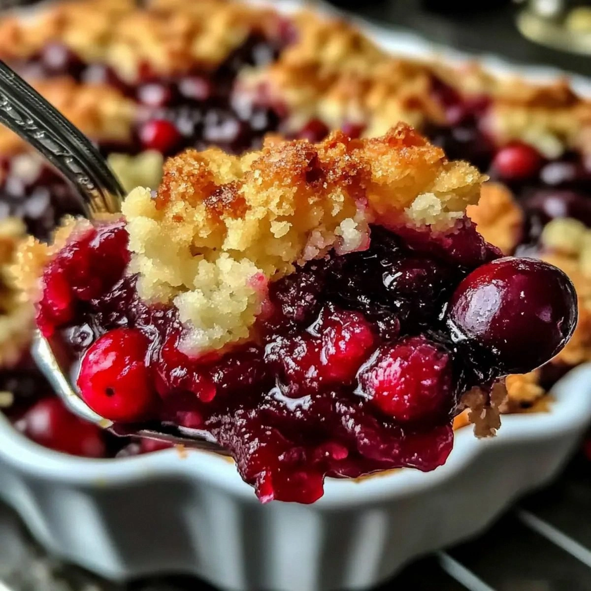 Crispy Cranberry Cobbler: A Festive Dessert Delight
