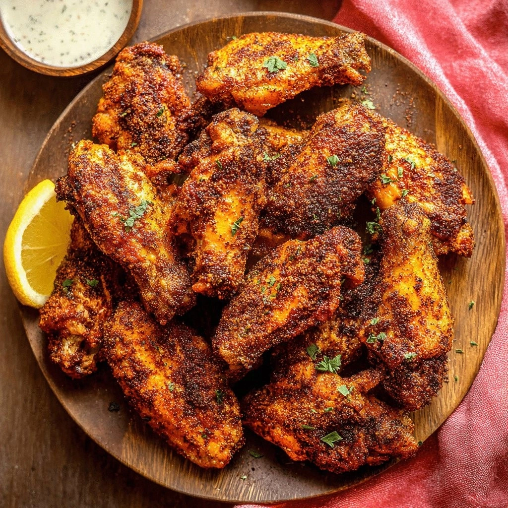 Crispy Dry Rub Chicken Wings