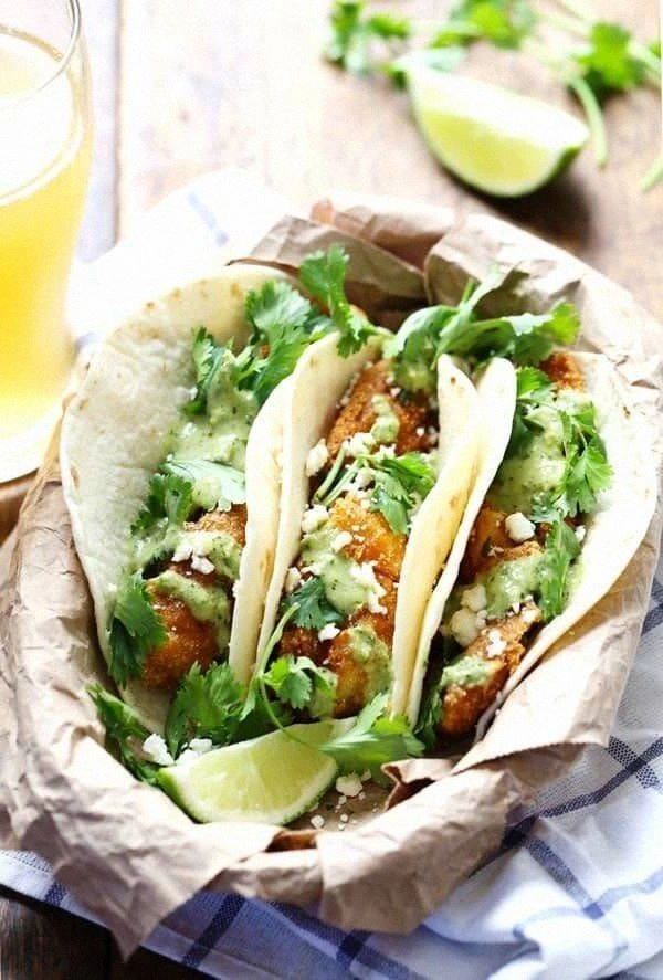 Crispy Fish Tacos with Jalapeñ