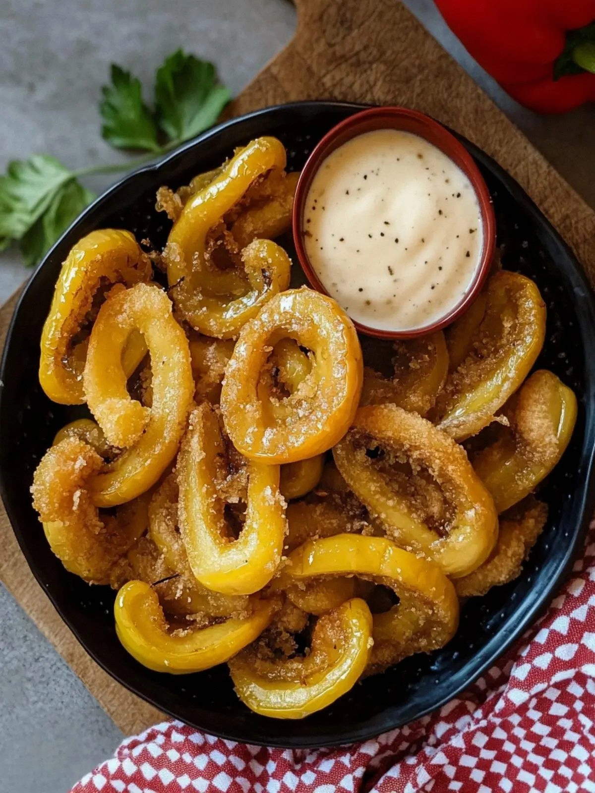 Crispy Fried Banana Peppers: Y