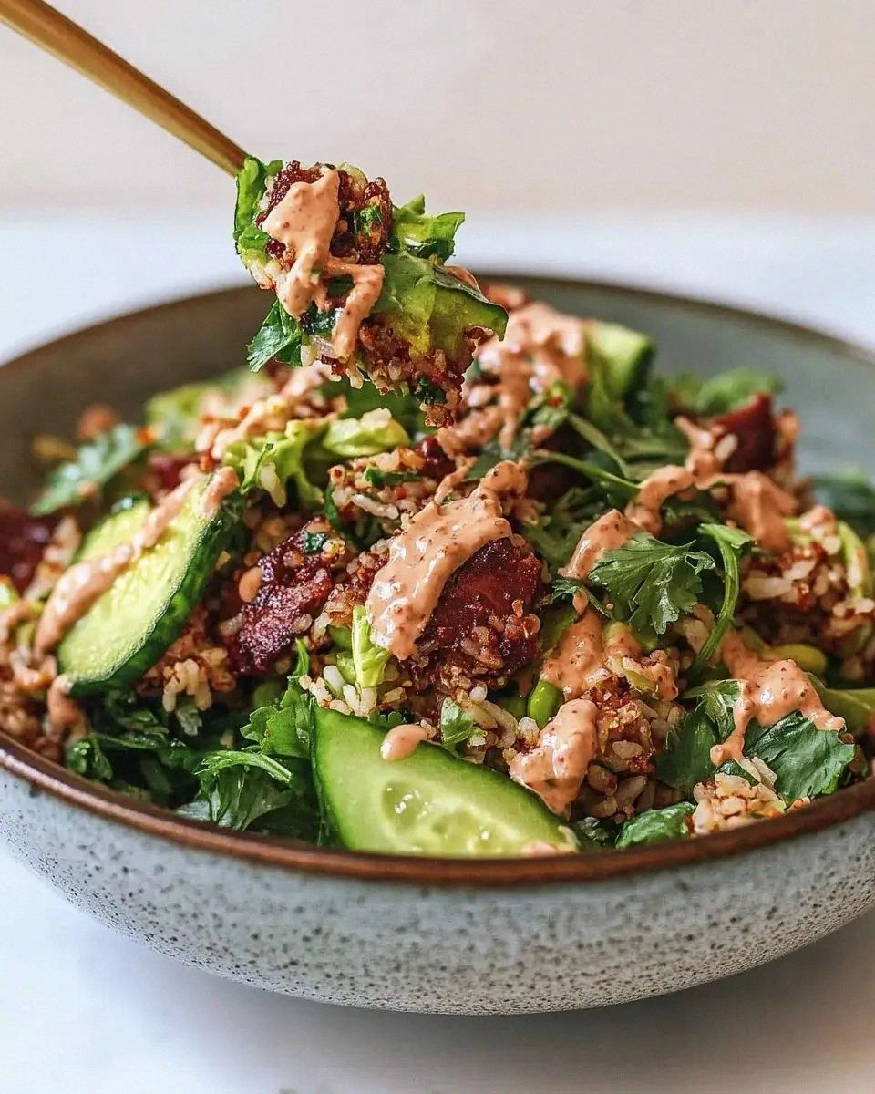 Crispy Gochujang Rice Salad: A Flavorful Delight!