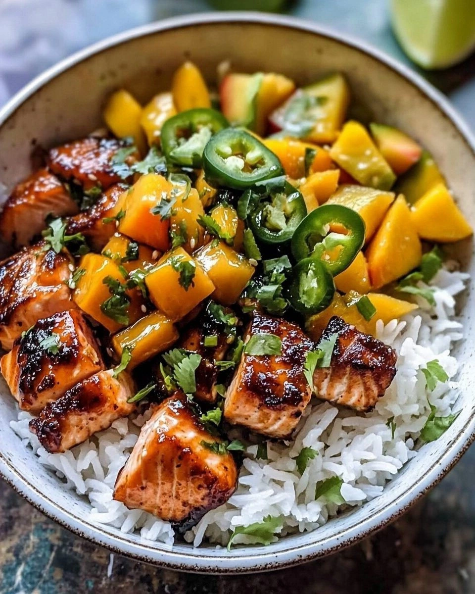 Crispy Honey Ginger Salmon Bow