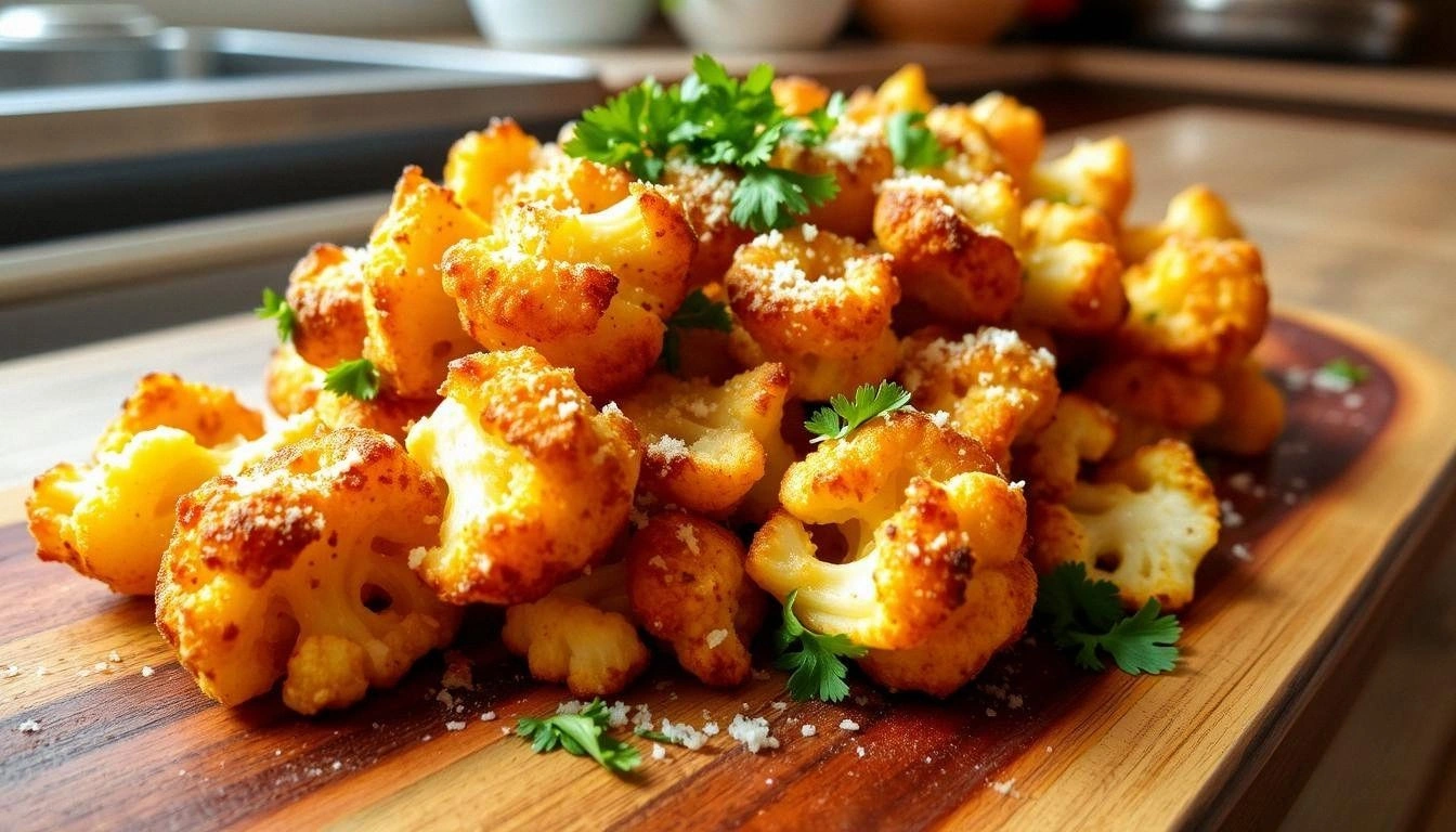 Crispy Parmesan Roasted Caulif