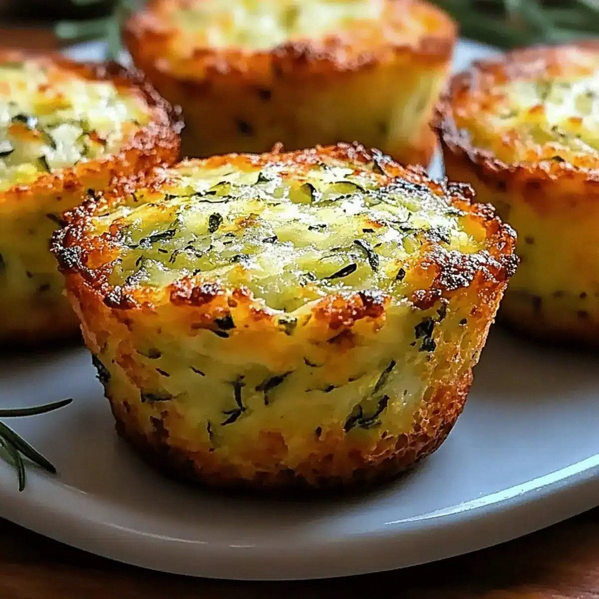 Crispy Parmesan Zucchini Muffins for a Delightful Snack