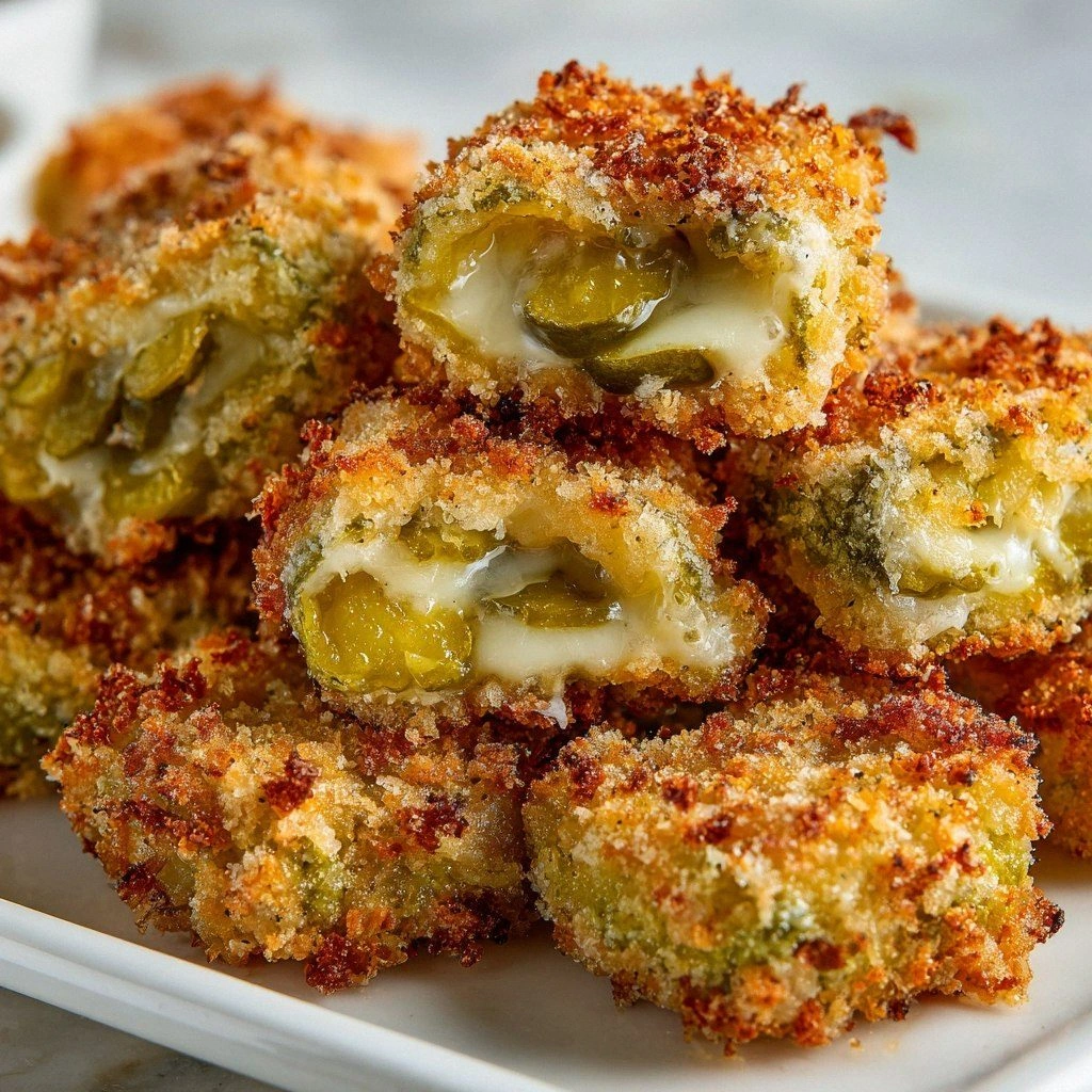 Crispy Pickle Cheese Bites
