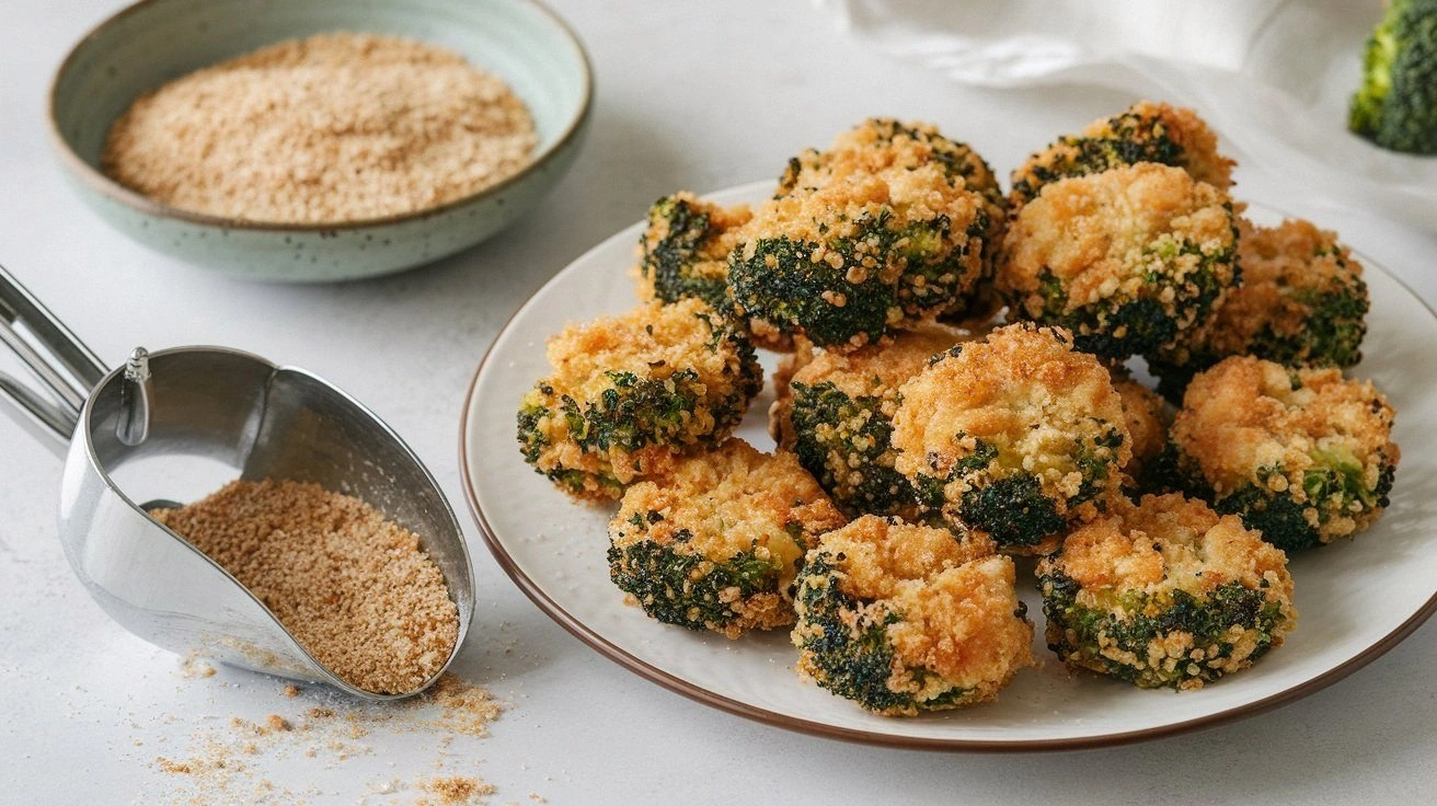 Crispy Quinoa Broccoli Nuggets