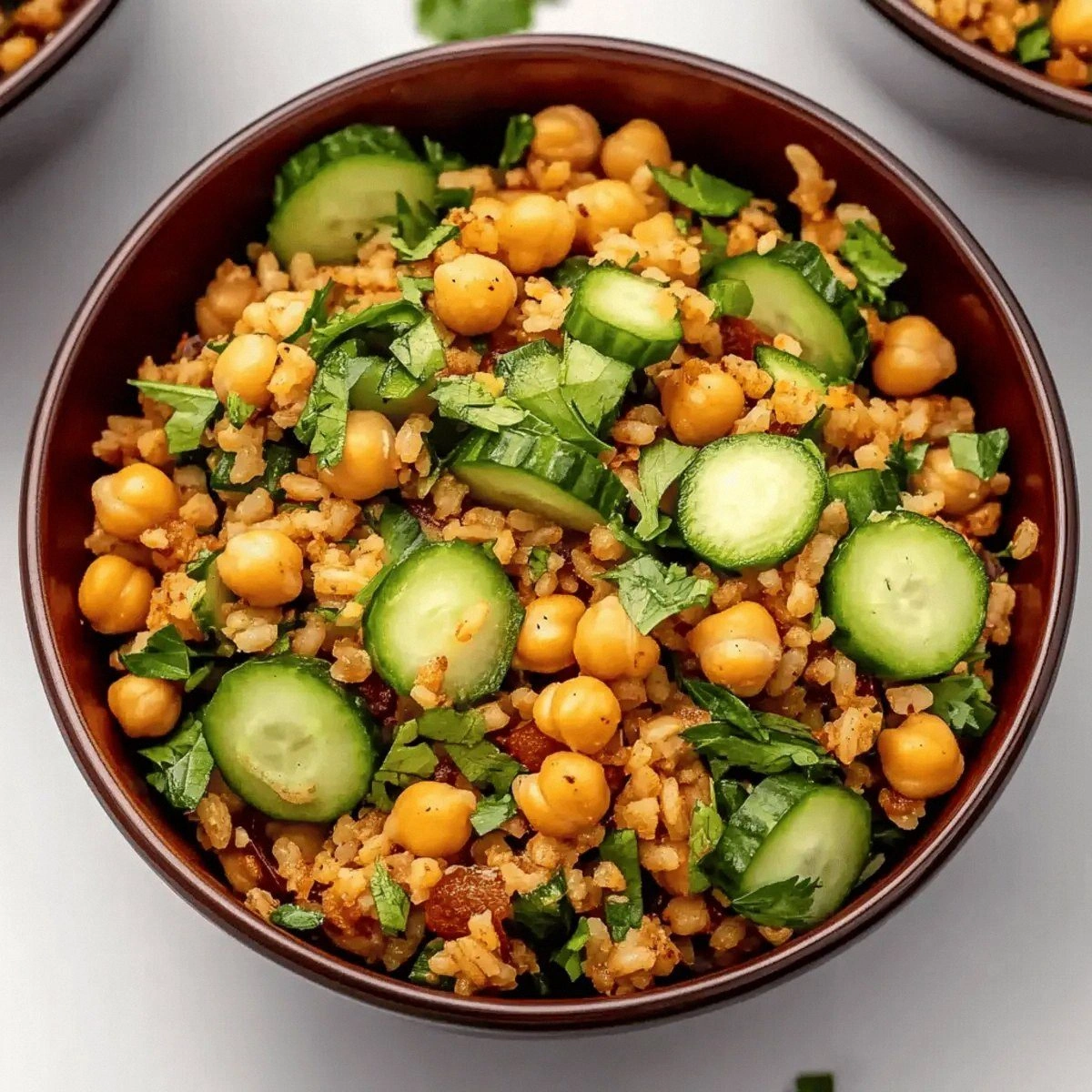 Crispy Rice Salad with Chickpe