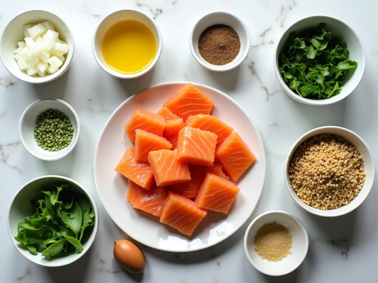 Ingredients for Crispy Salmon Cakes