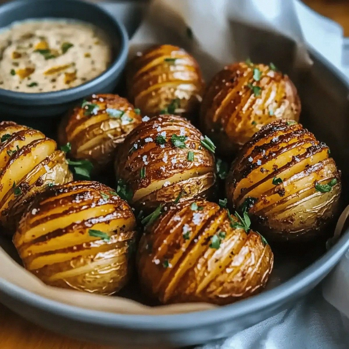Crispy Salt & Pepper Mini Hasselback Potatoes You’ll Love