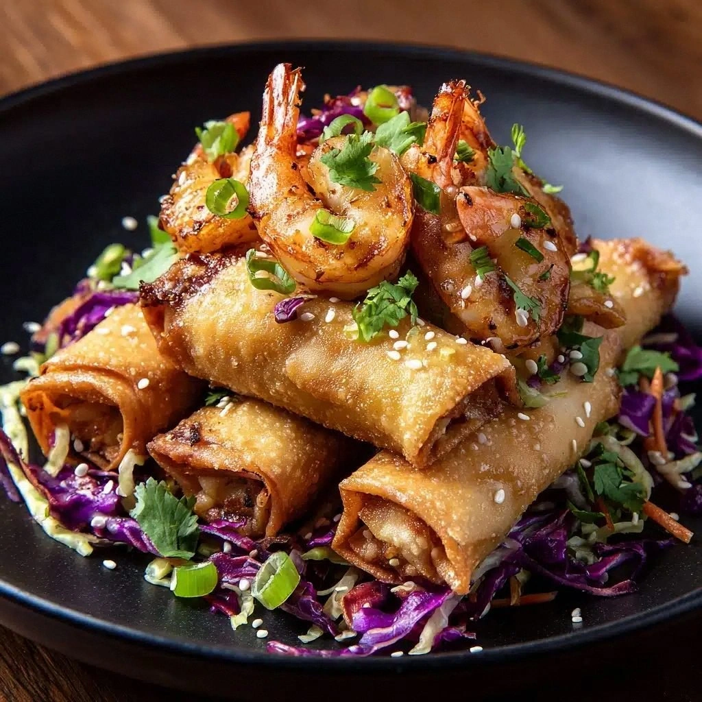 Crispy Shrimp and Cabbage Egg 