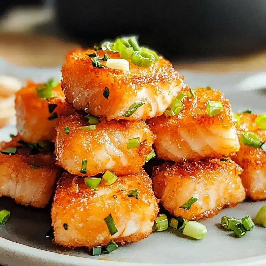 Crispy Spicy Salmon Bites Reci