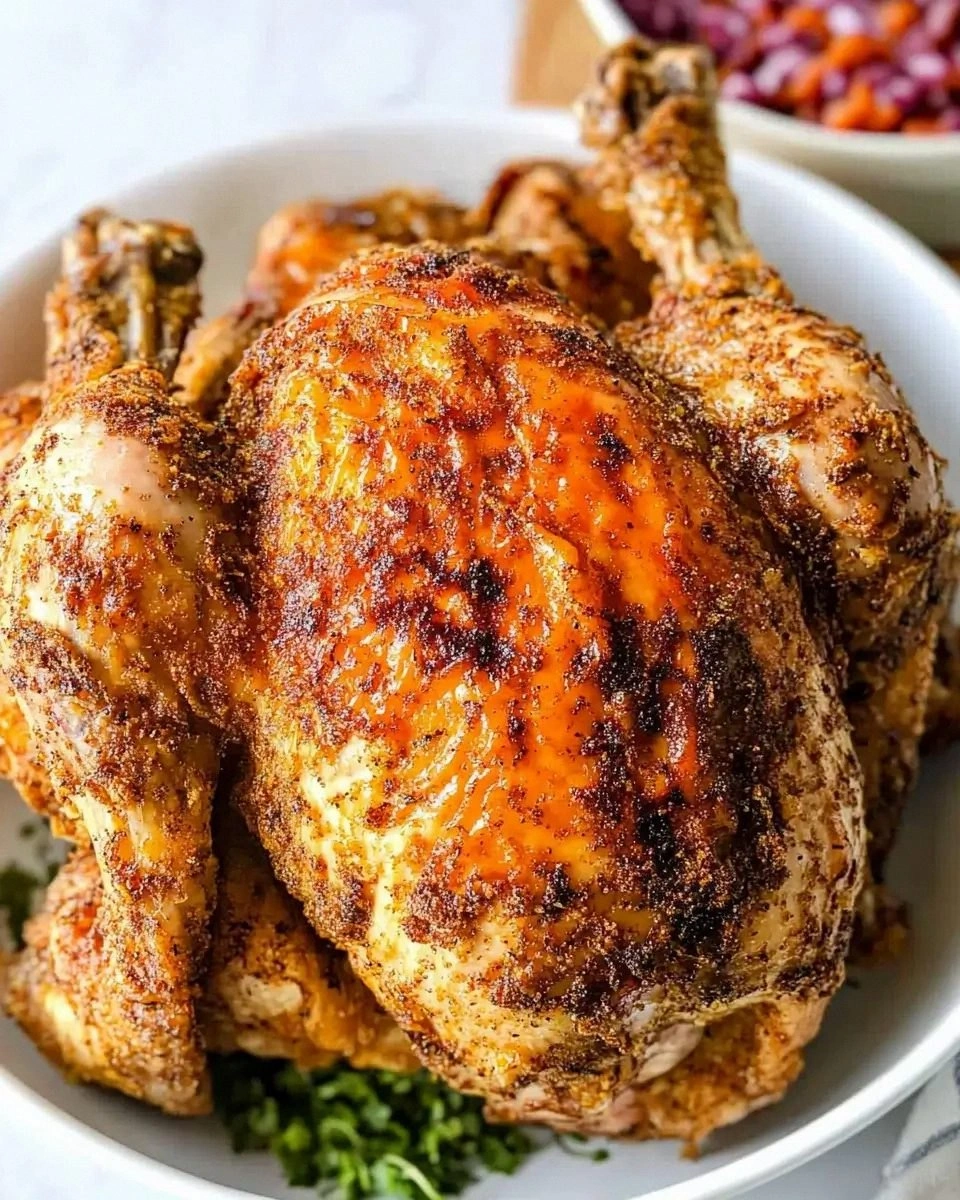 Crispy Whole Chicken in Air Fryer is easy to make!
