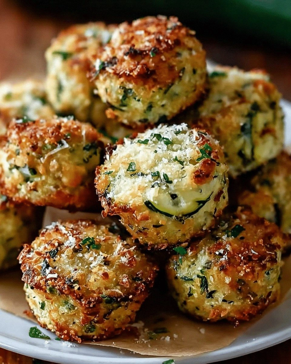 Crispy Zucchini Garlic Bites