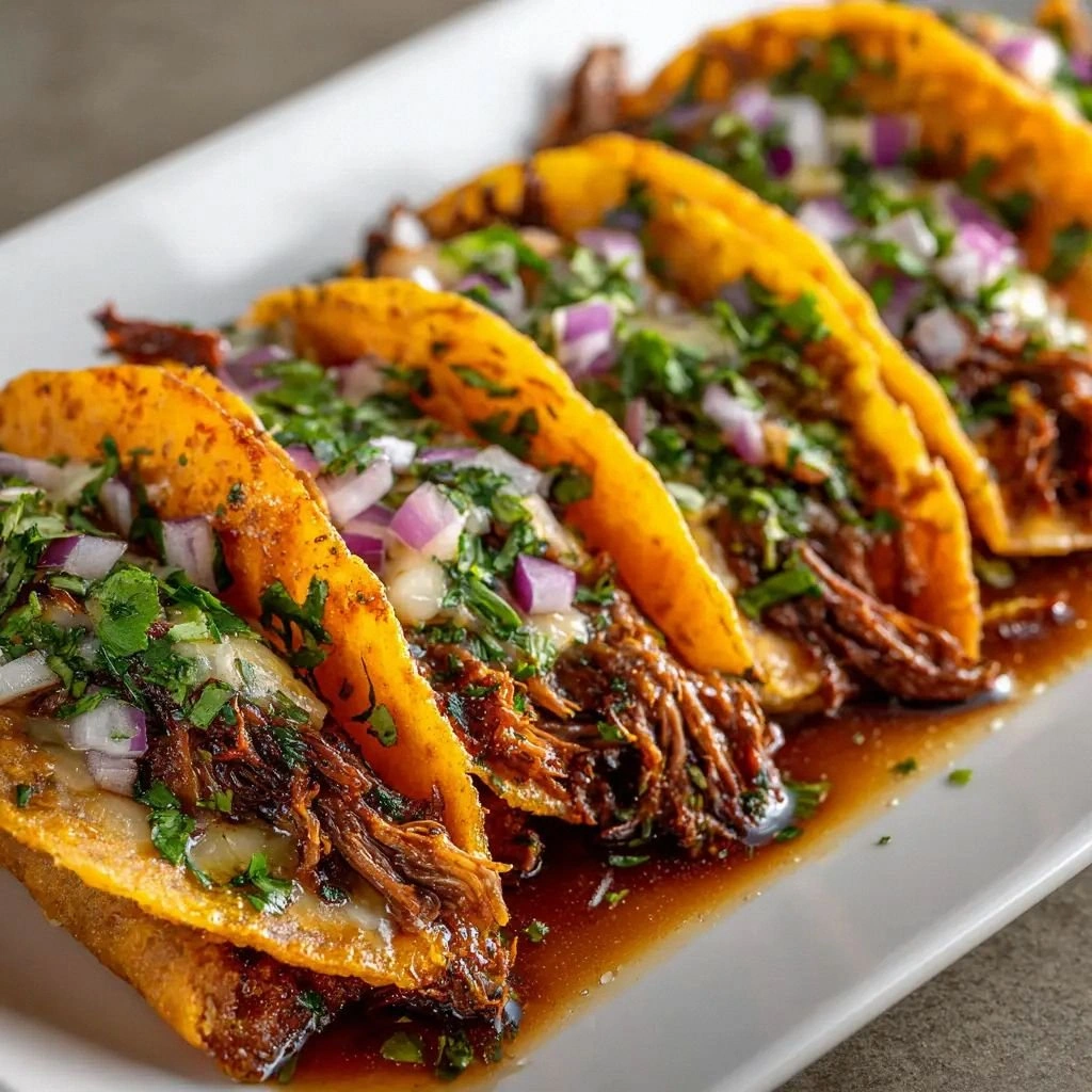Crock Pot Birria Tacos (The Ea