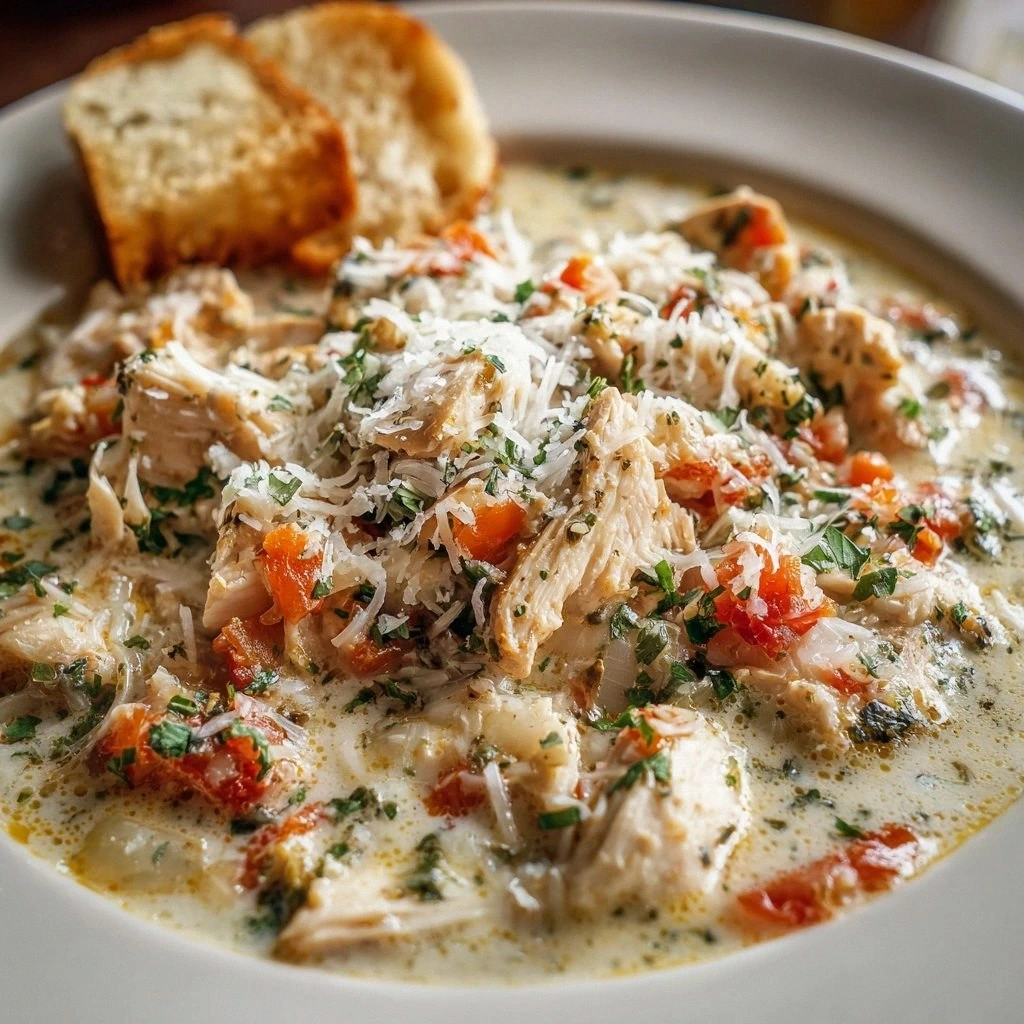 Crock Pot Creamy Chicken Parme