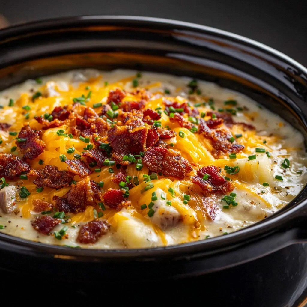 Crock Pot Potato Soup (The Cre