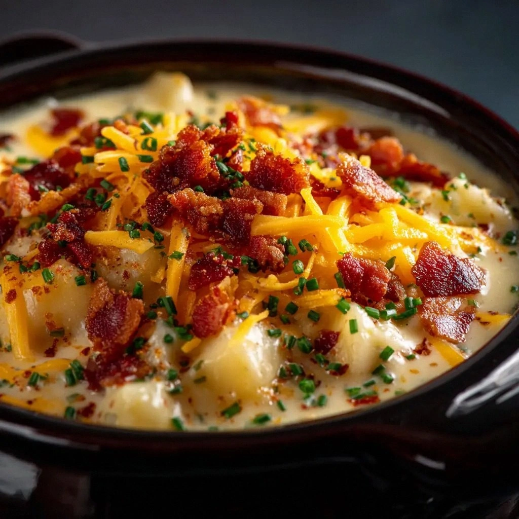 Crock Pot Potato Soup (The Cre