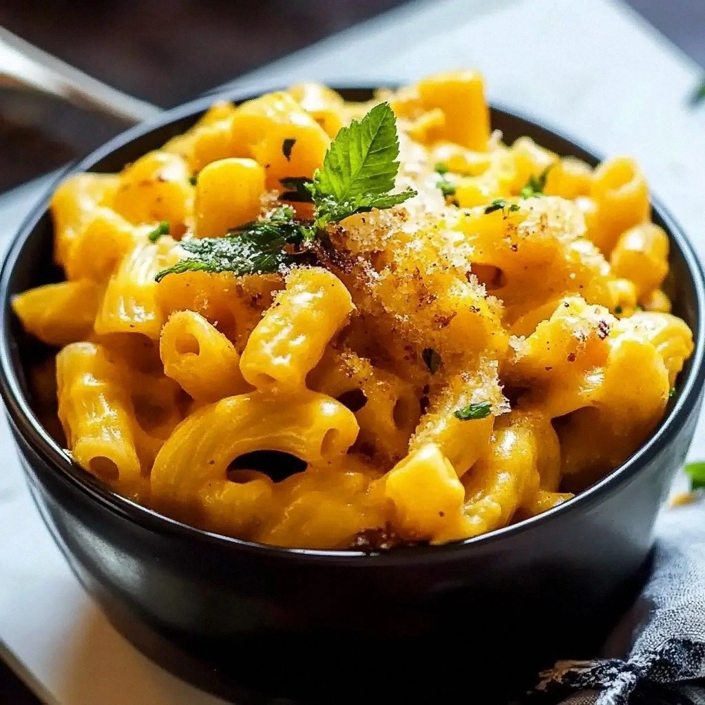 Crockpot Butternut Squash Mac 
