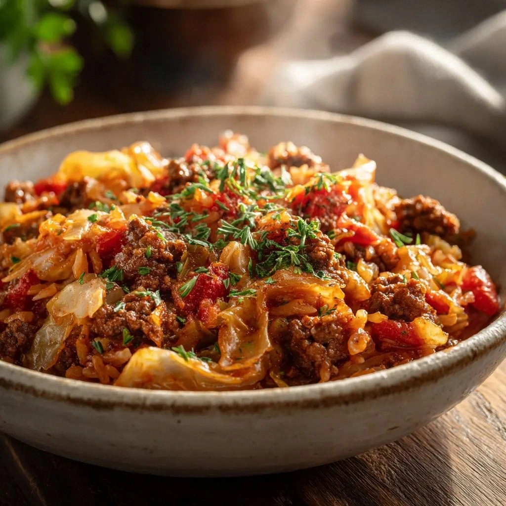 Crockpot Cabbage Roll Casserol
