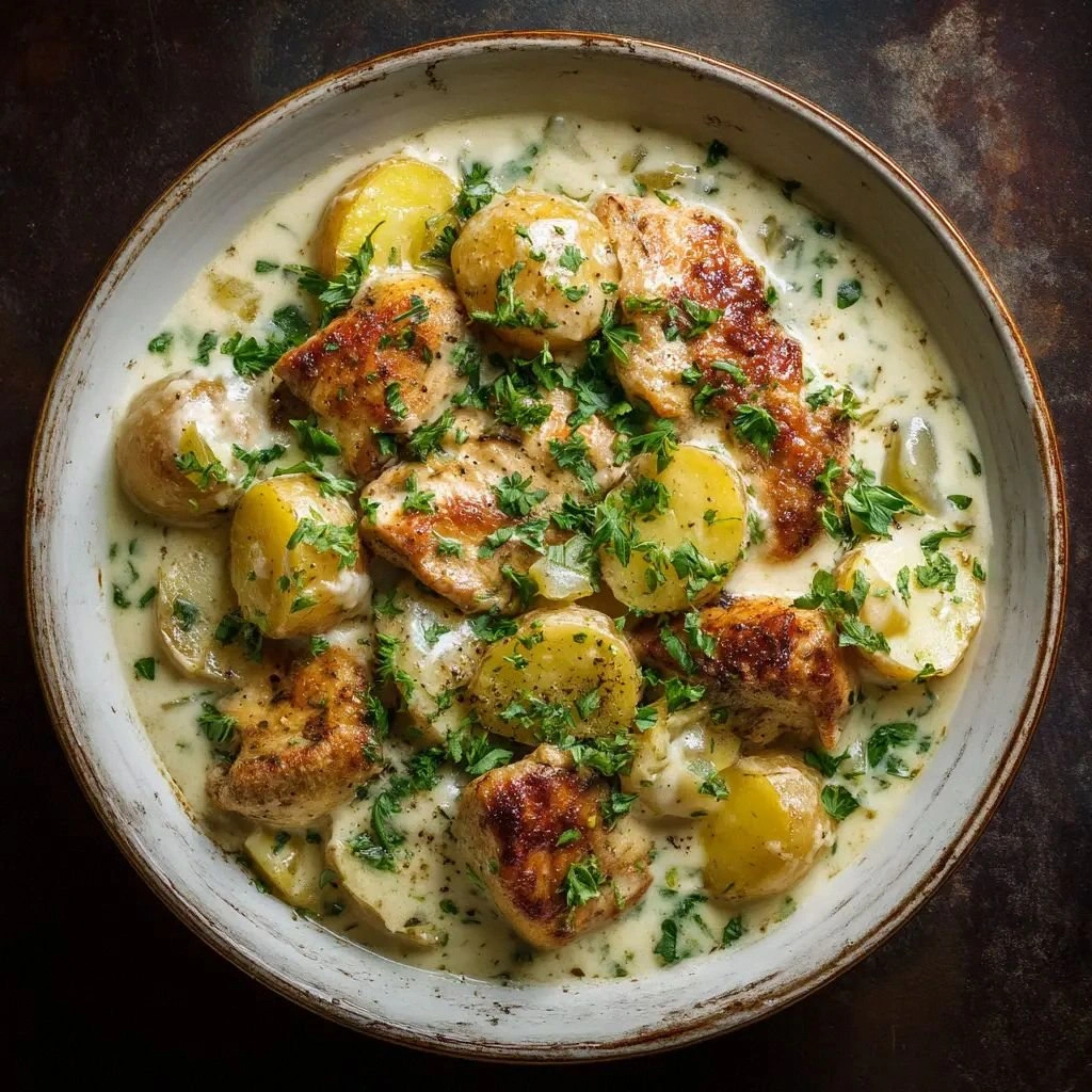 Crockpot Chicken and Potatoes: