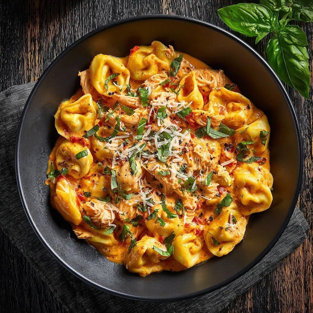 Crockpot Chicken Tortellini: T