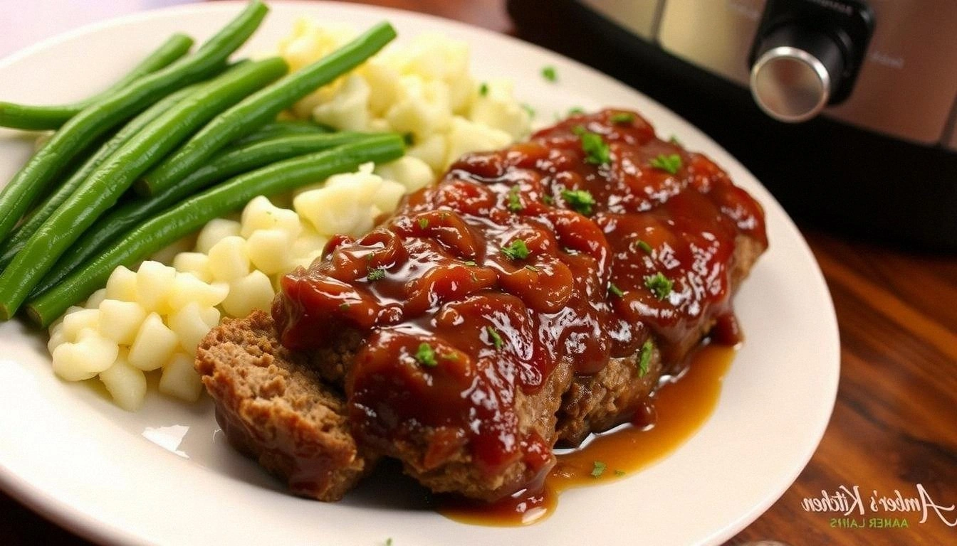 Crockpot French Onion Meatloaf