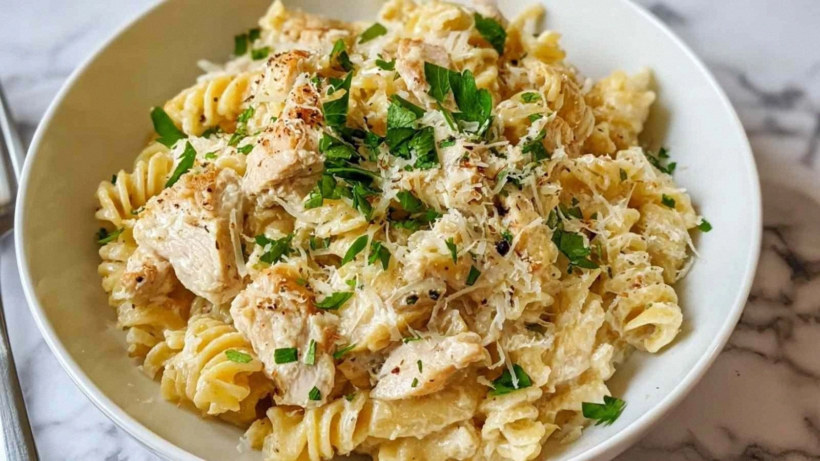 Crockpot Garlic Parmesan Chick