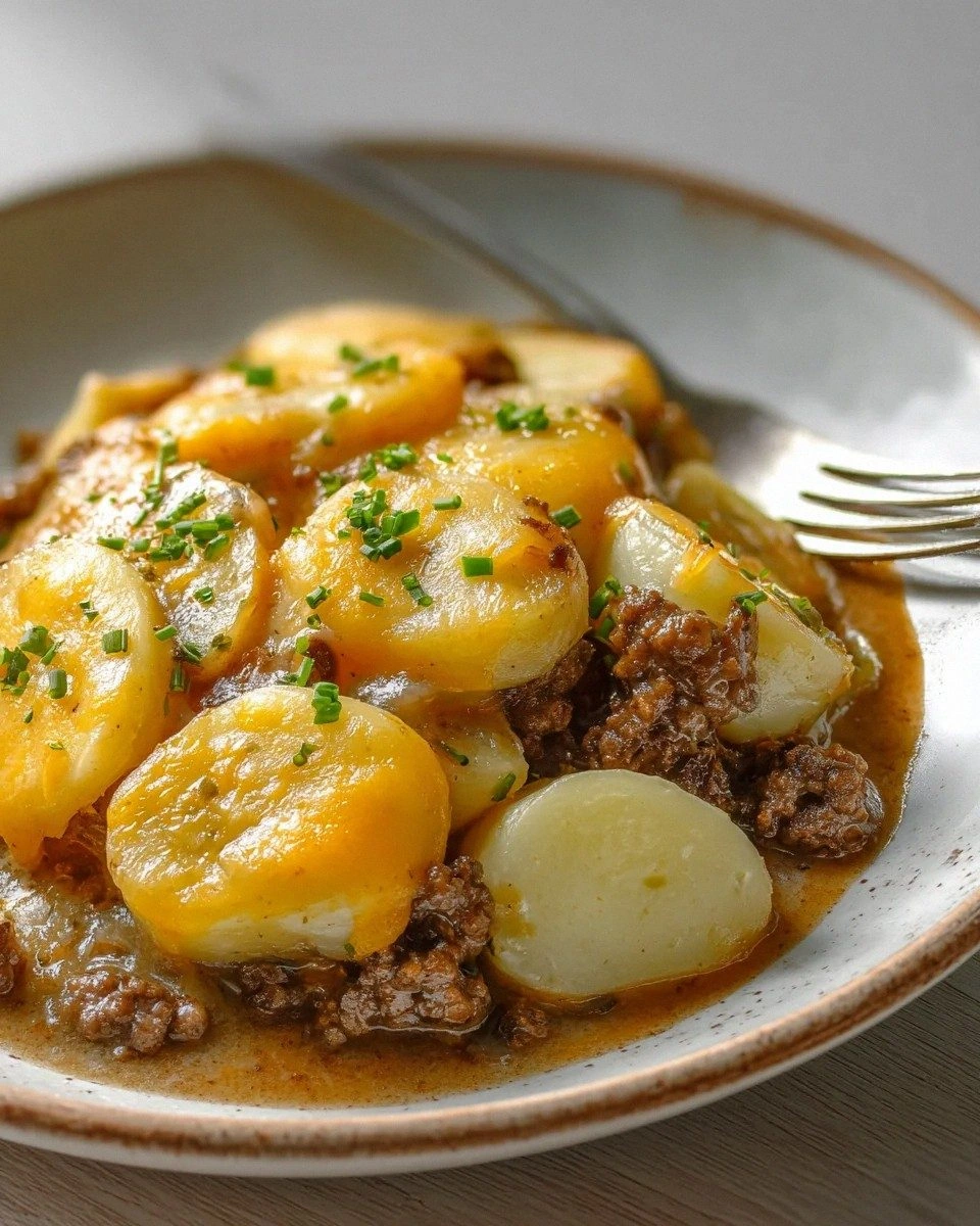 Crockpot Hamburger Potato Casserole