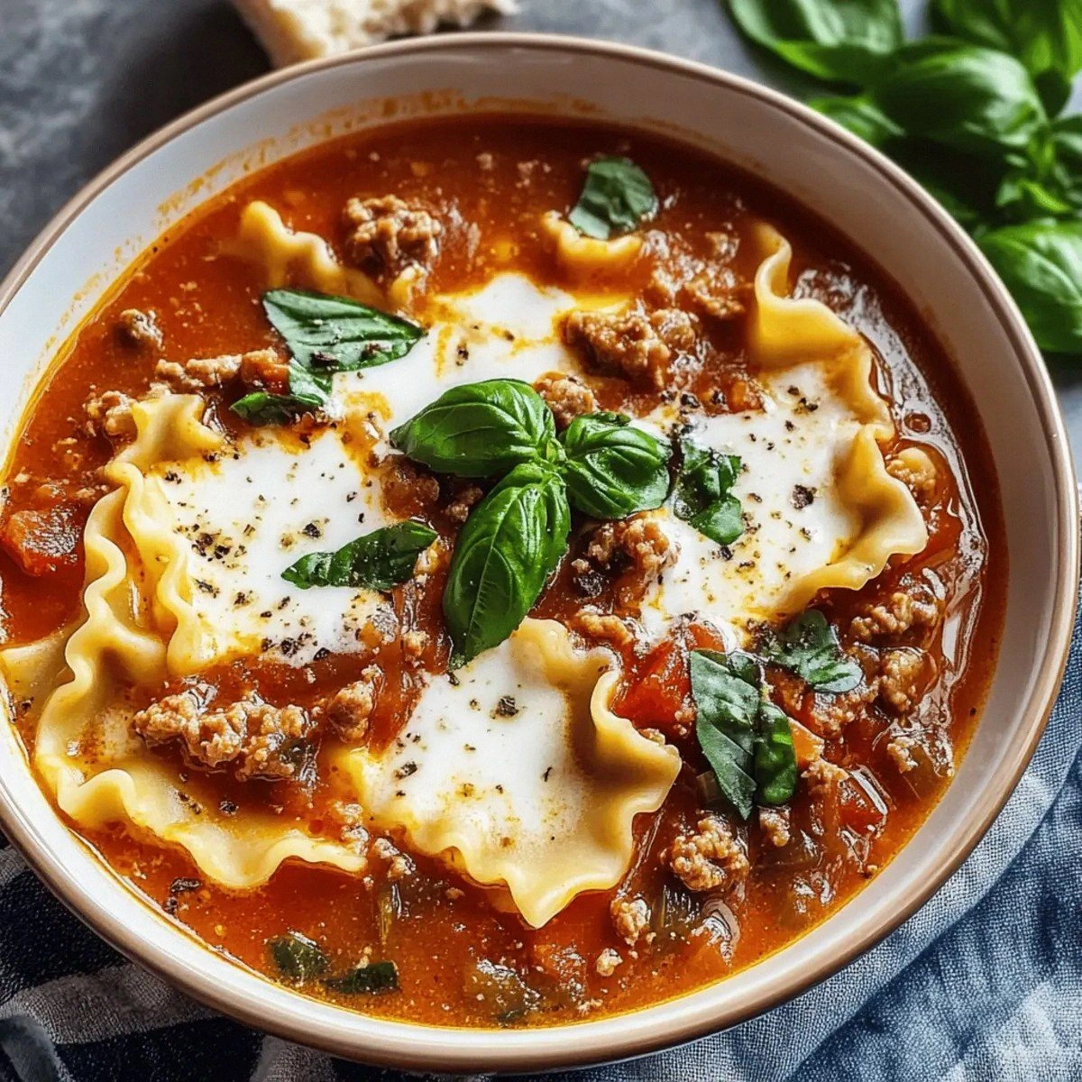 Crockpot Lasagna Soup: Comforting Flavor in Every Spoonful