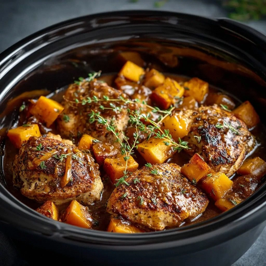 Crockpot Maple Dijon Chicken (