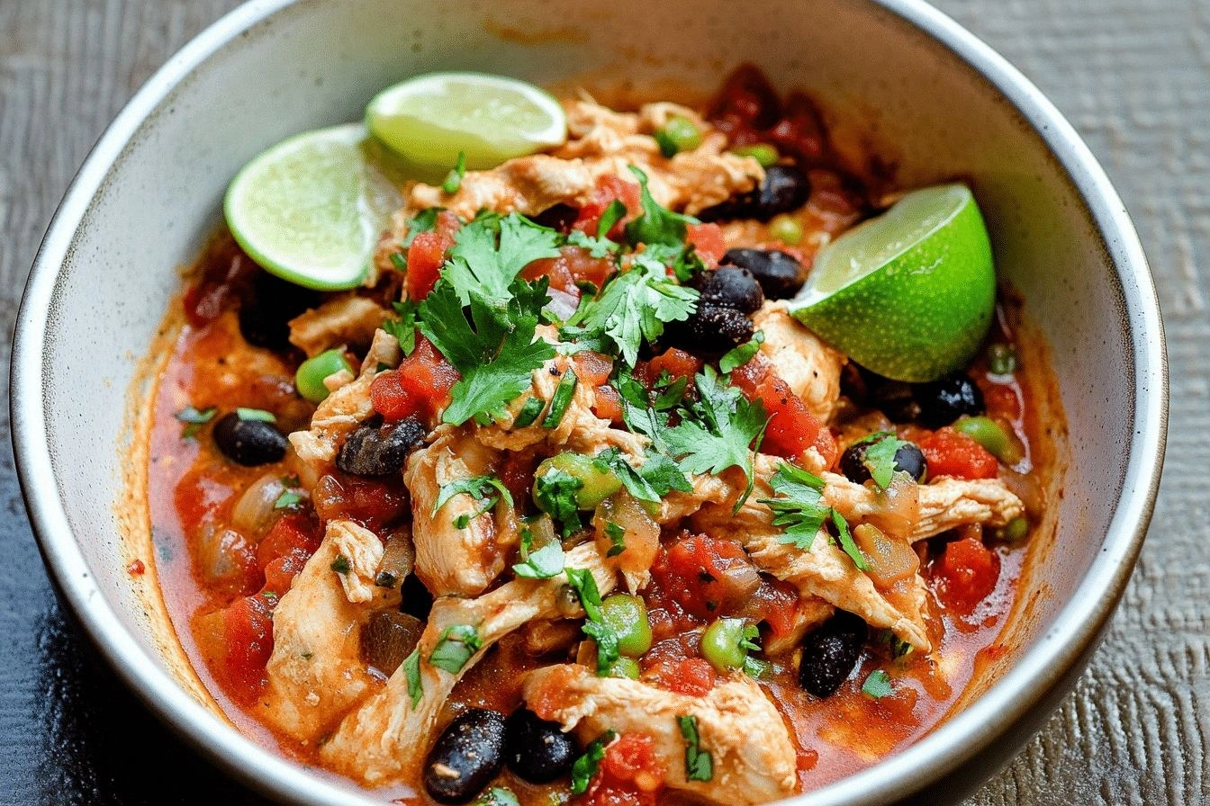 Crockpot Salsa Chicken