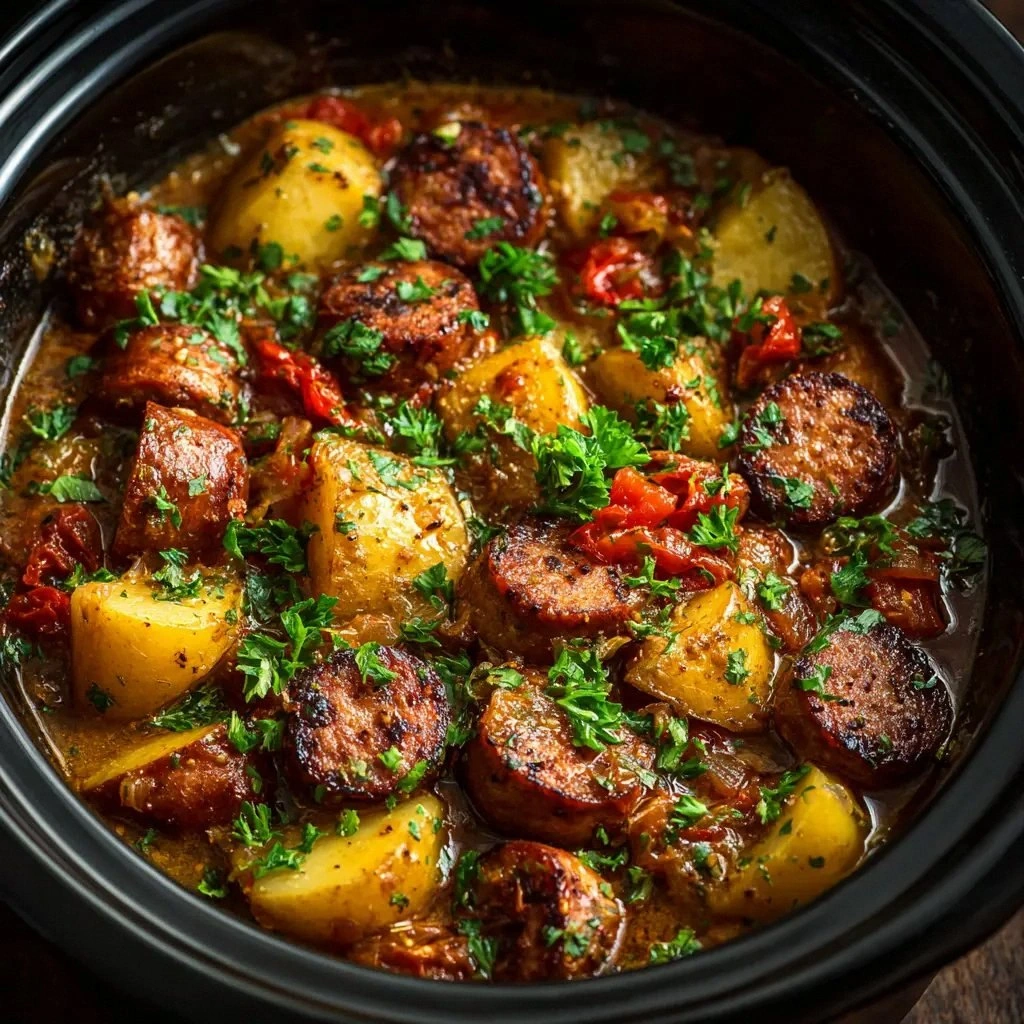 Crockpot Sausage Casserole (Th