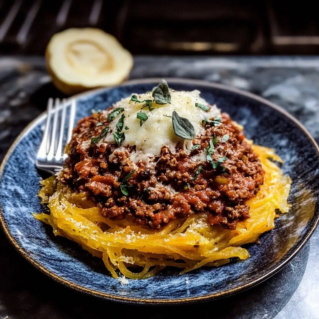 Crockpot Spaghetti Squash Lasa