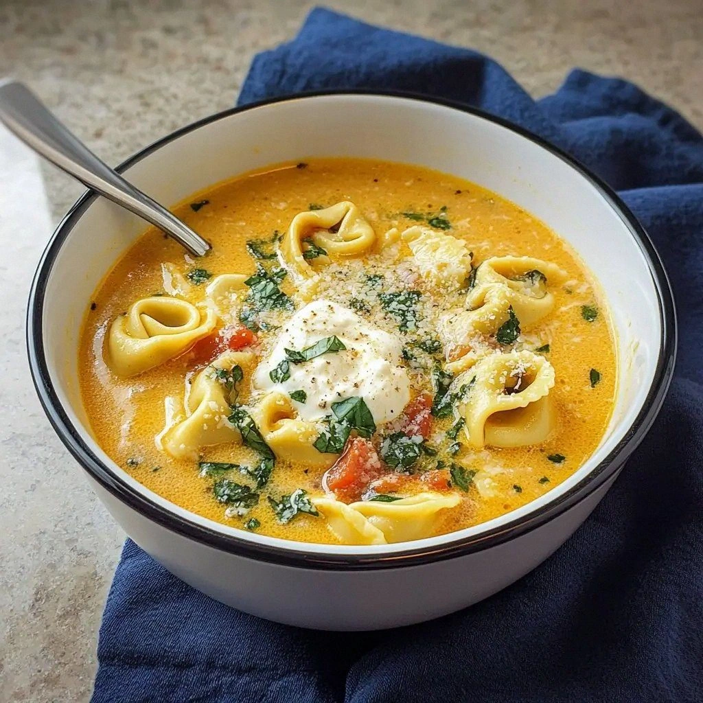Crockpot Tortellini Soup with 