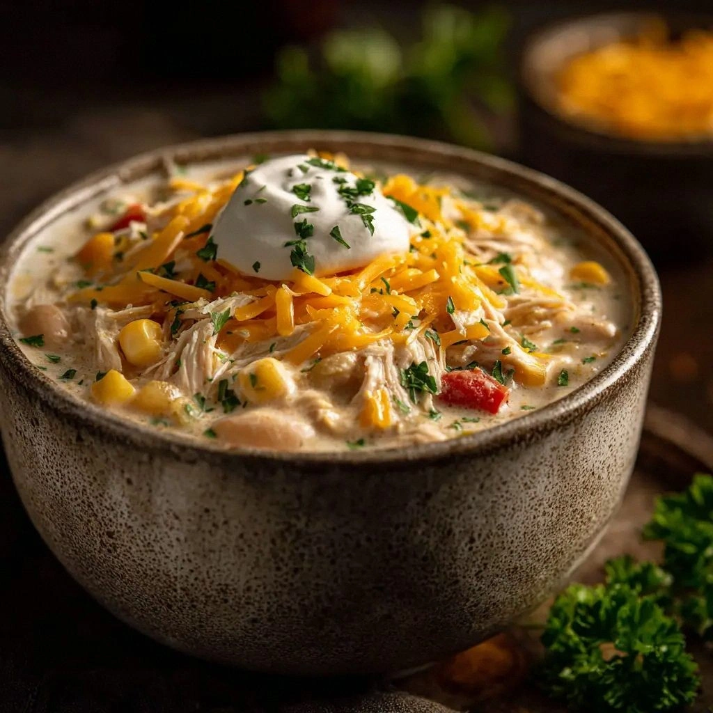 Crockpot White Chicken Chili (