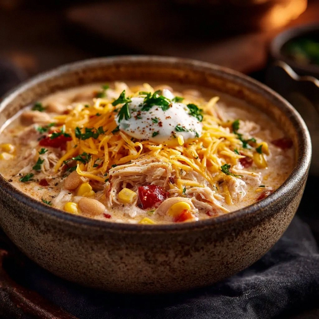 Crockpot White Chicken Chili (