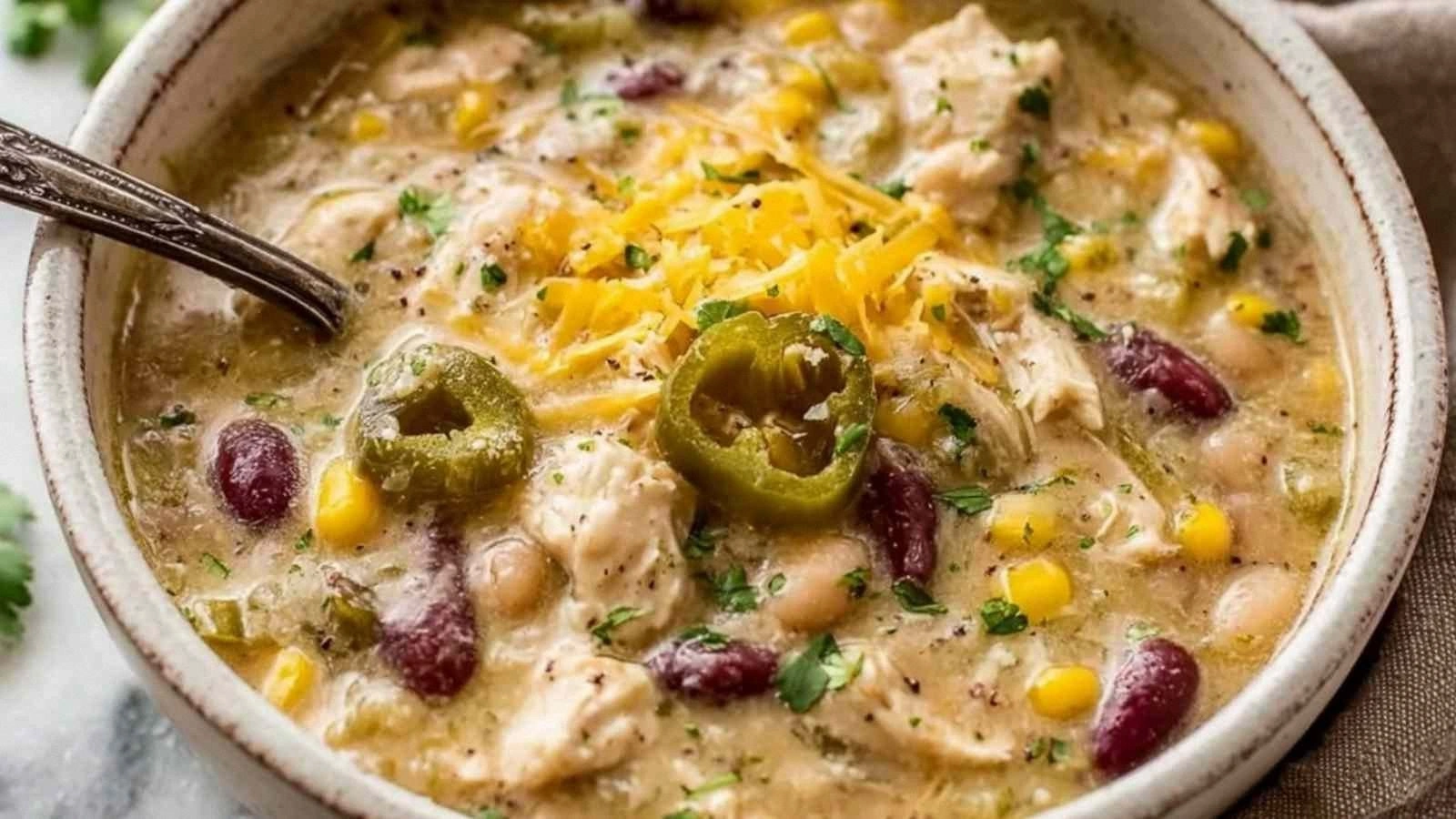 Crockpot White Chicken Chili