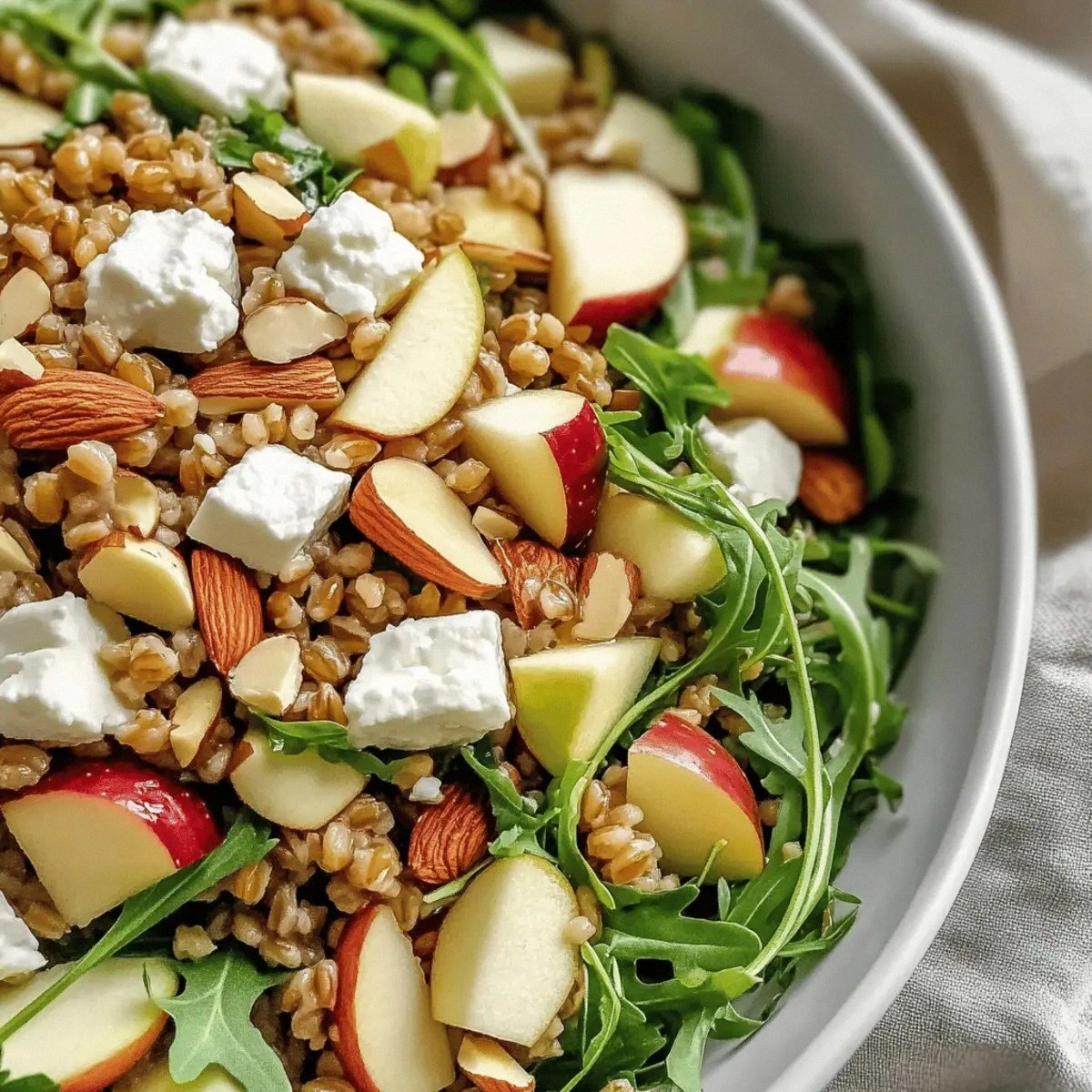 Crunchy Apple Farro Salad for a Refreshing Lunch Delight