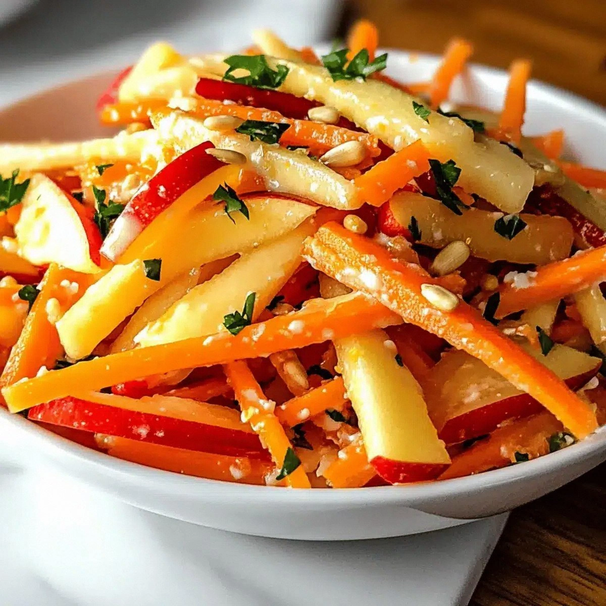 Crunchy Carrot Apple Salad for a Refreshing Twist