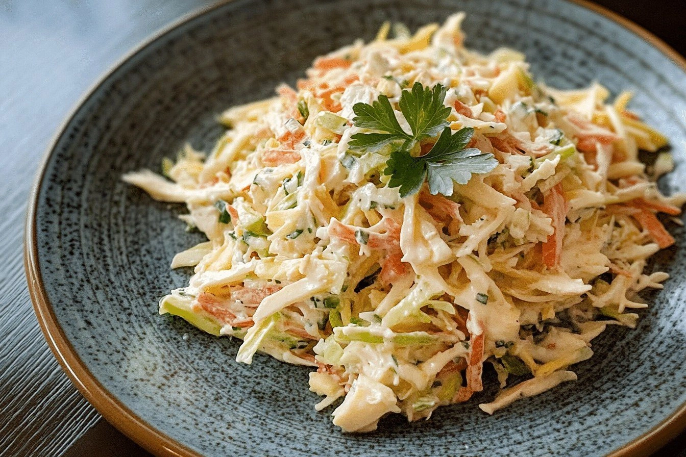 Crunchy Cheese Slaw: A Fresh T