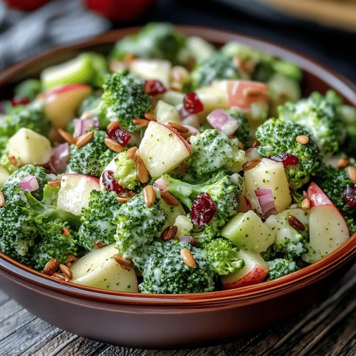 Crunchy Honeycrisp Apple Broccoli Salad for Fresh Flavor