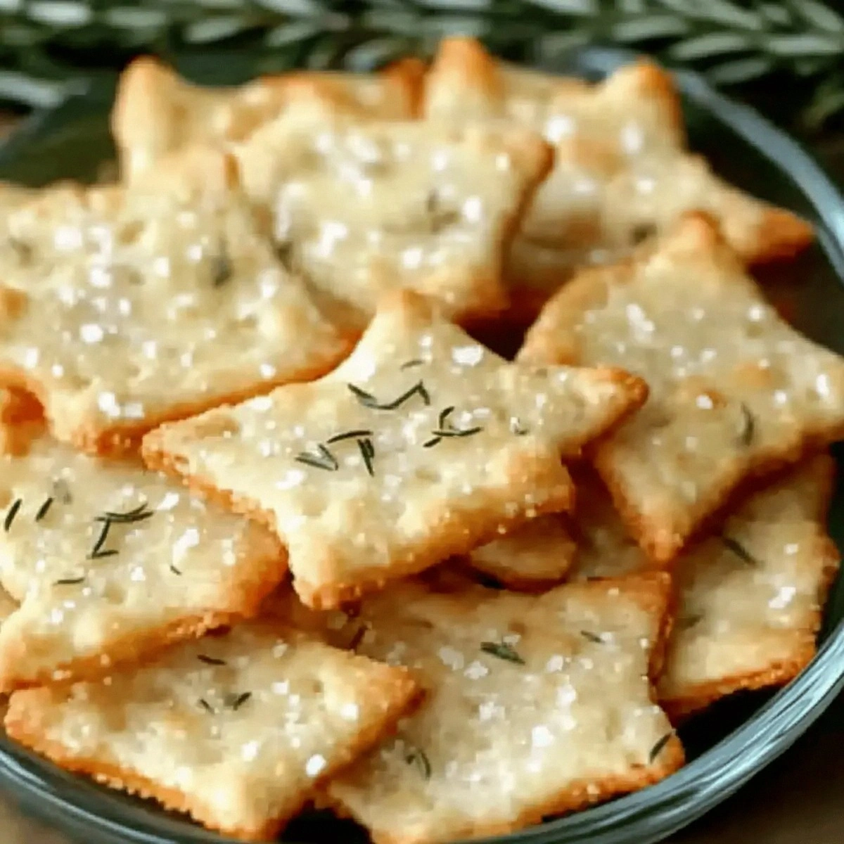 Crunchy Parmesan Rosemary Crac