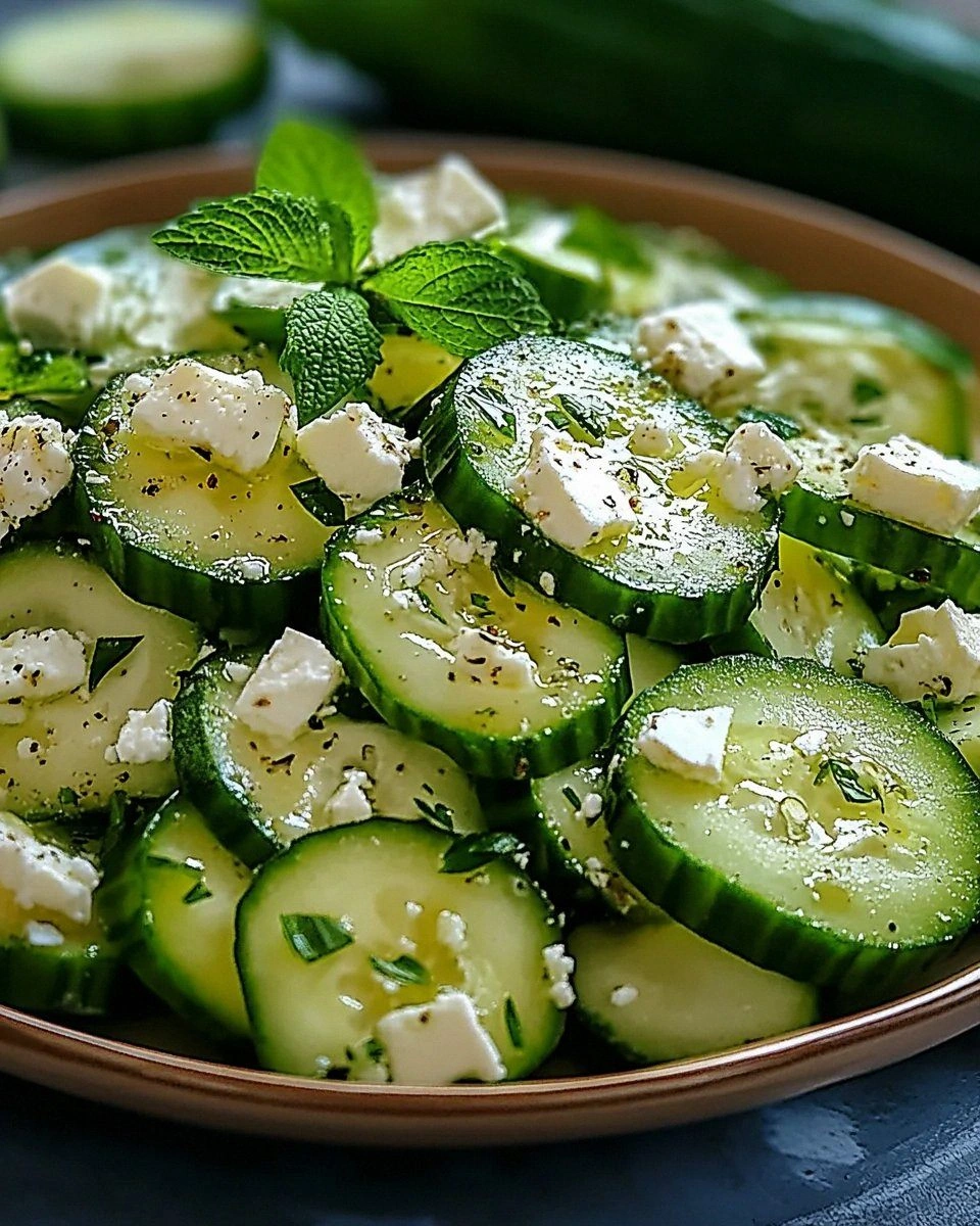 Cucumber feta salad
