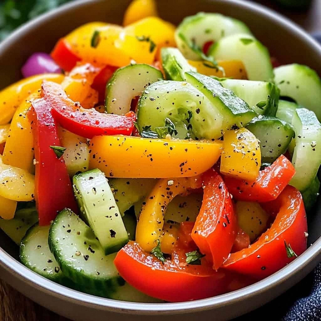 Cucumber Pepper Salad: A Refreshing & Healthy Recipe