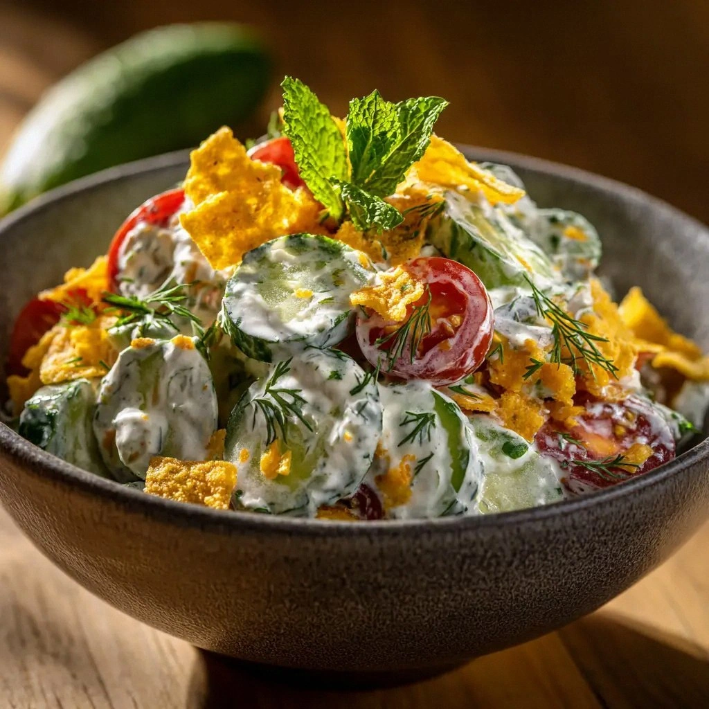 Cucumber Ranch Salad: The Crea
