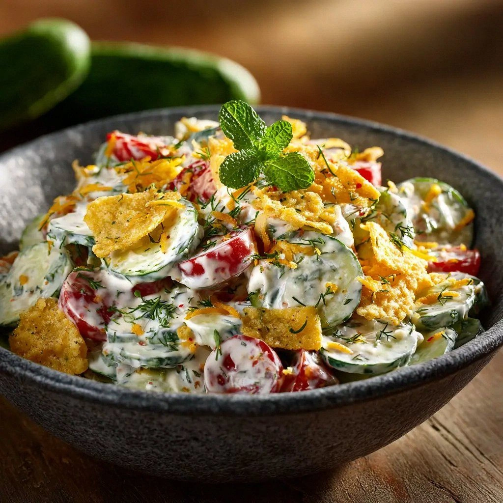 Cucumber Ranch Salad: The Crea